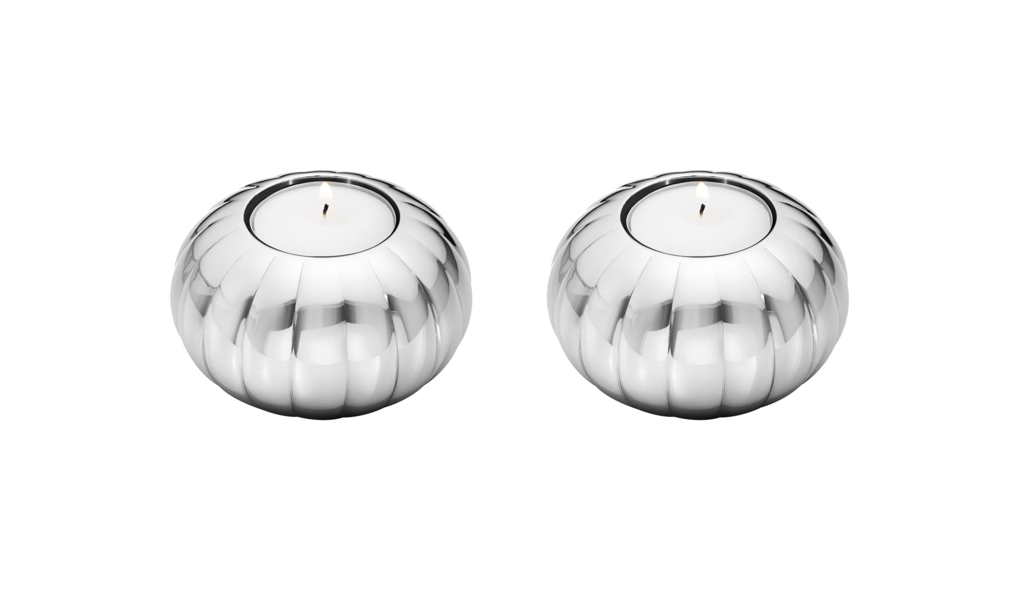 Bernadotte Tealight Candleholder Set 2 Pcs från Vålamagasinet Ljusstakar och ljuslyktor, Georg Jensen, Image-1