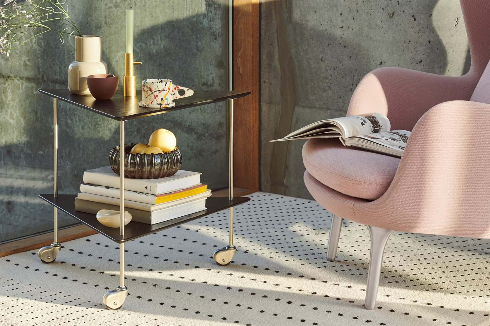 AJ Serveringsvagn från Vålamagasinet Serveringsvagnar och rullbord, Fritz Hansen, Image-4