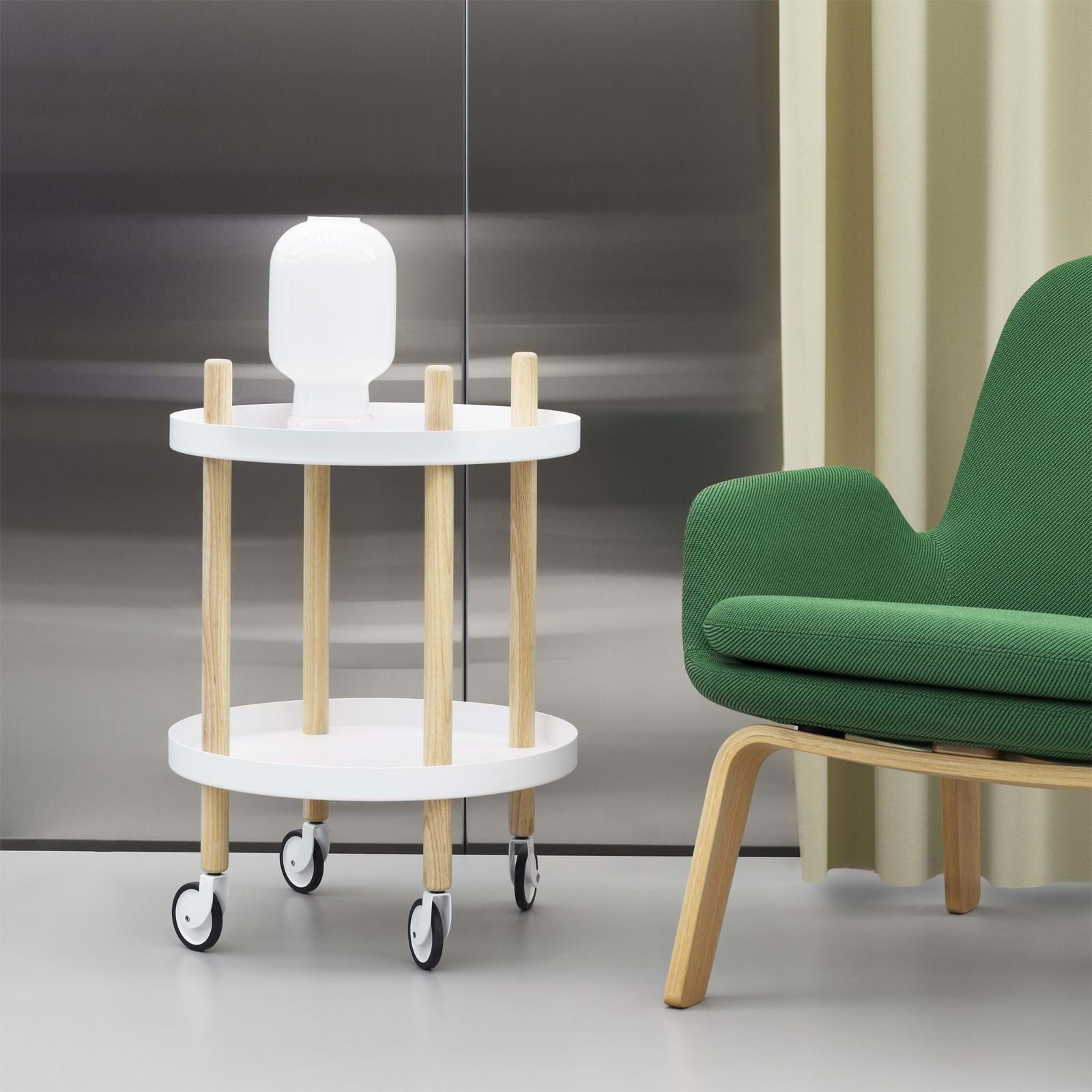 Block Table Ø45 cm från Vålamagasinet Serveringsvagnar och rullbord, Normann Copenhagen, Image-2