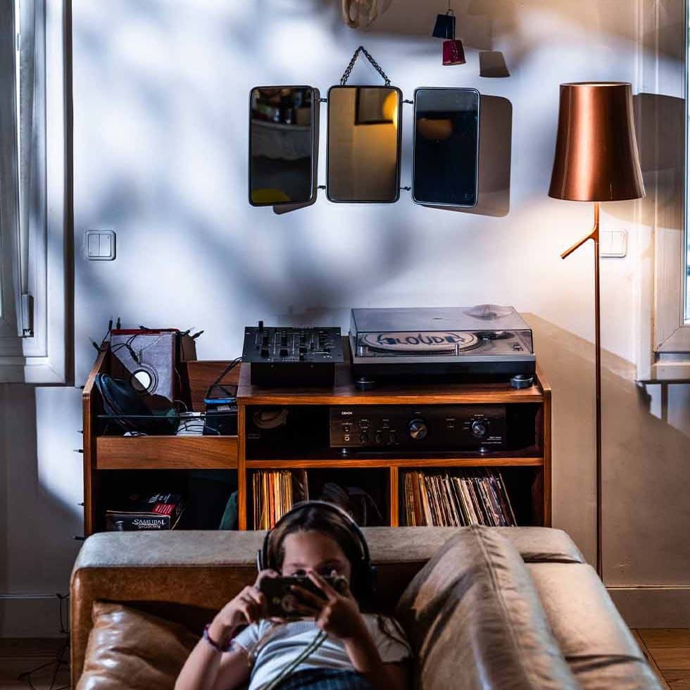 Birdie Floor Lamp On Off från Vålamagasinet Golvlampor, Foscarini, Image-2