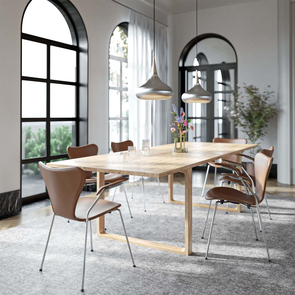 Sjuan 3207 Karmstol Helklädd från Vålamagasinet Matstolar, Fritz Hansen, Image-2
