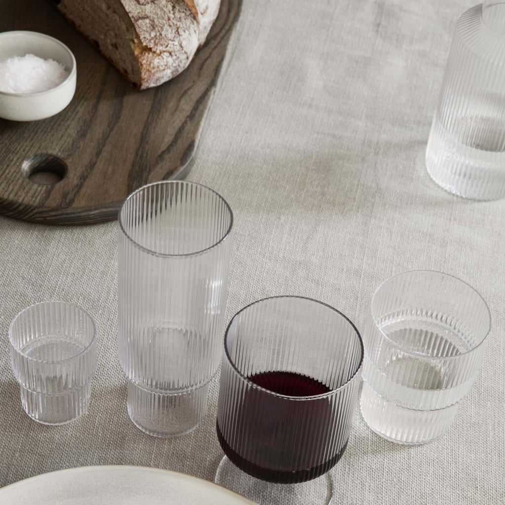 Ripple Small Glasses Set Of 4 från Vålamagasinet Tallrikar och glas, Ferm Living, Image-2