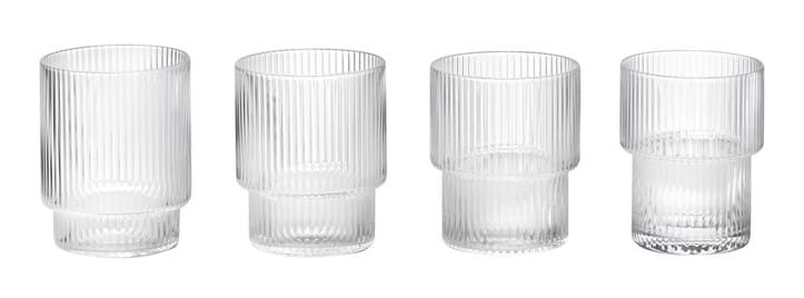 Ripple Glasses Set Of 4 från Vålamagasinet Tallrikar och glas, Ferm Living, Image-1