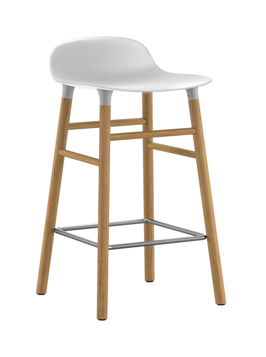 Form Barstool 65 cm Oak/Steel från Vålamagasinet Barstolar, Normann Copenhagen, Image-1