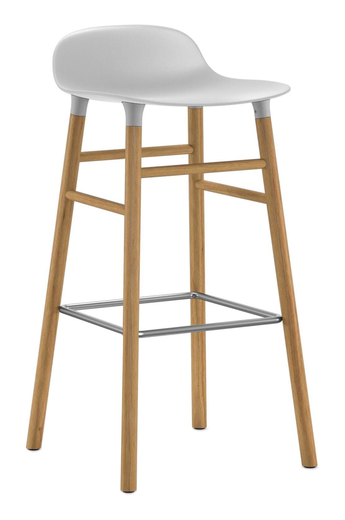 Form Barstool 75 cm Oak/Steel från Vålamagasinet Barstolar, Normann Copenhagen, Image-1