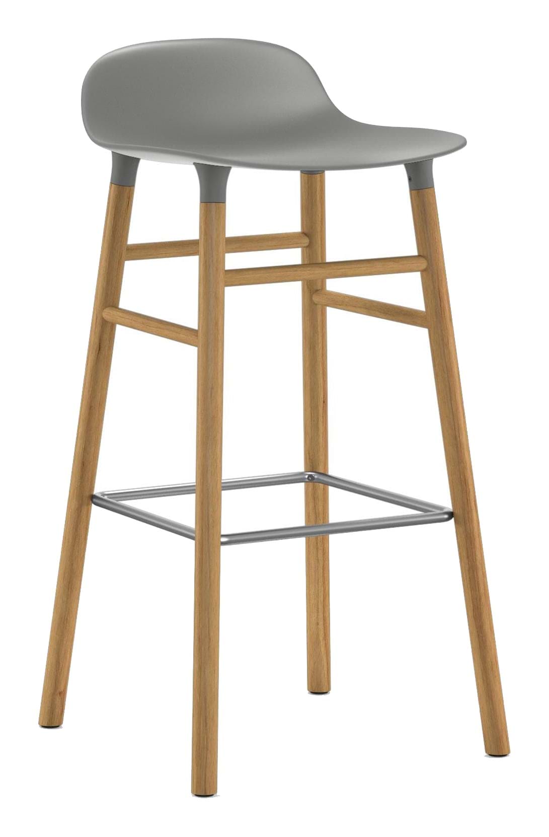 Form Barstool 75 cm Oak/Steel från Vålamagasinet Barstolar, Normann Copenhagen, Image-1