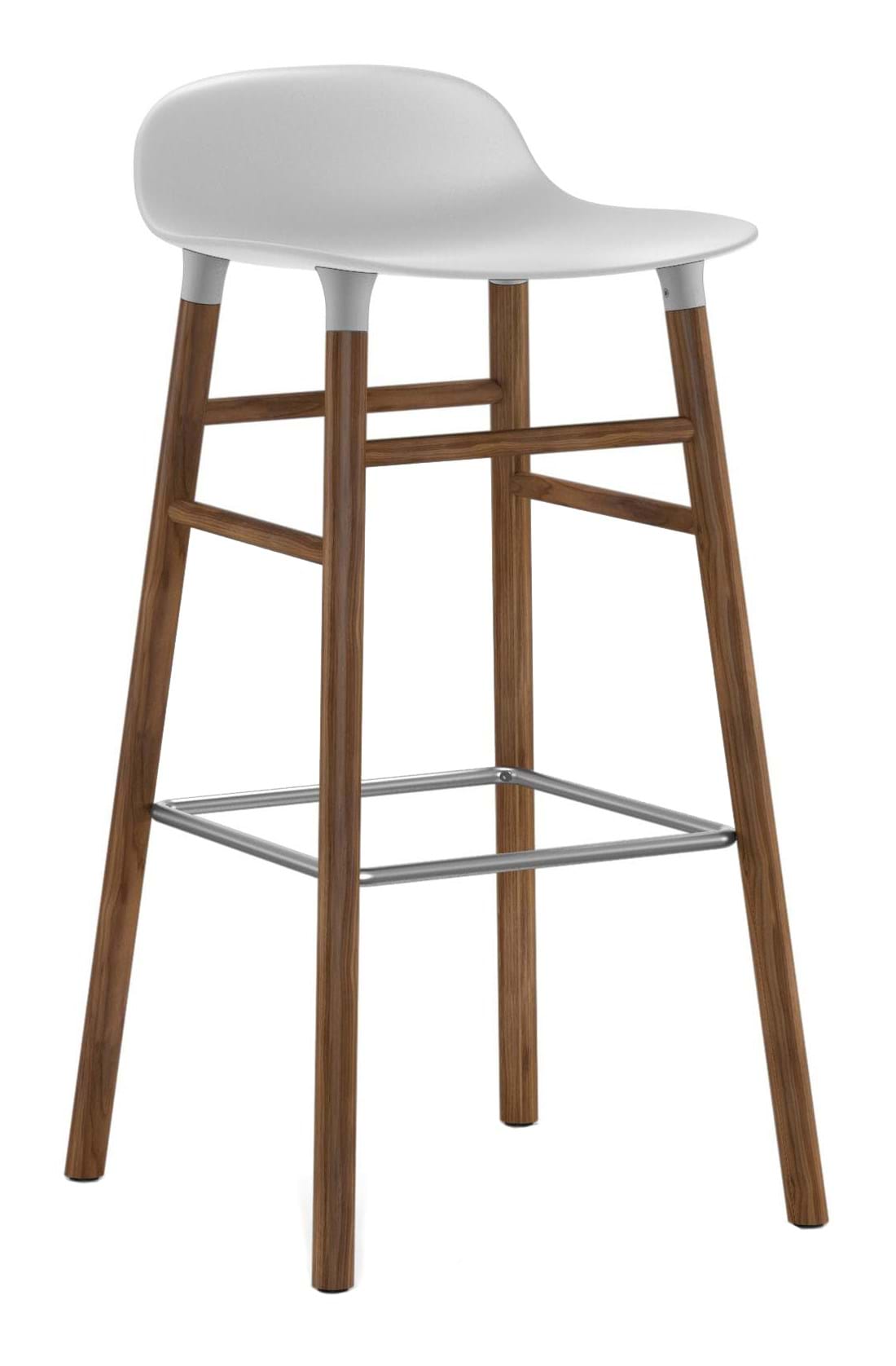 Form Barstool 75 cm Walnut/Steel från Vålamagasinet Barstolar, Normann Copenhagen, Image-1