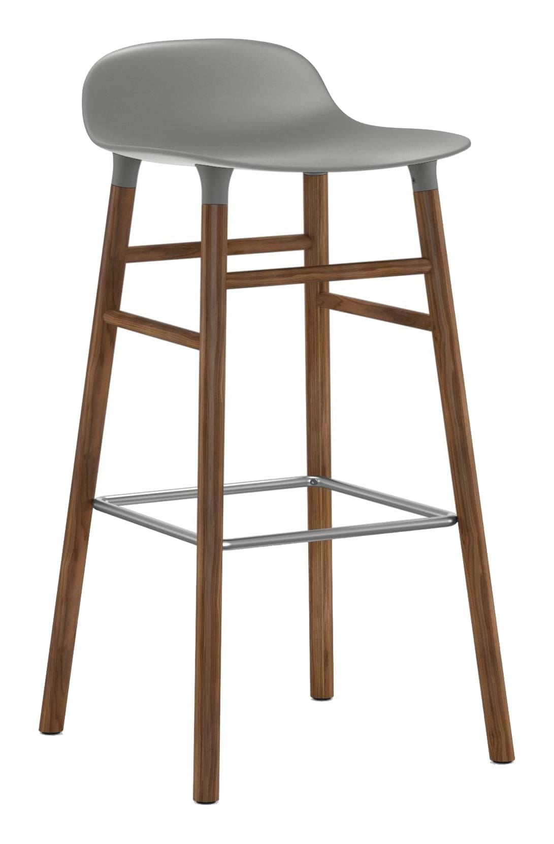 Form Barstool 75 cm Walnut/Steel från Vålamagasinet Barstolar, Normann Copenhagen, Image-1