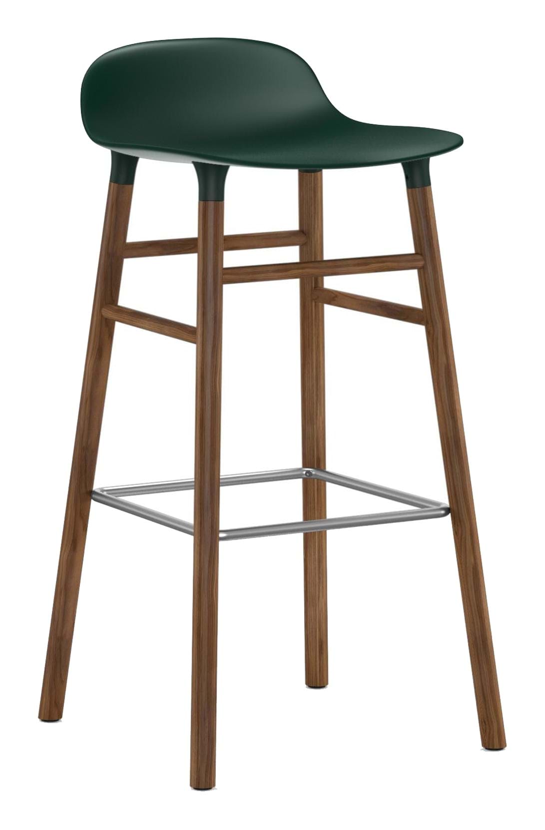 Form Barstool 75 cm Walnut/Steel från Vålamagasinet Barstolar, Normann Copenhagen, Image-1