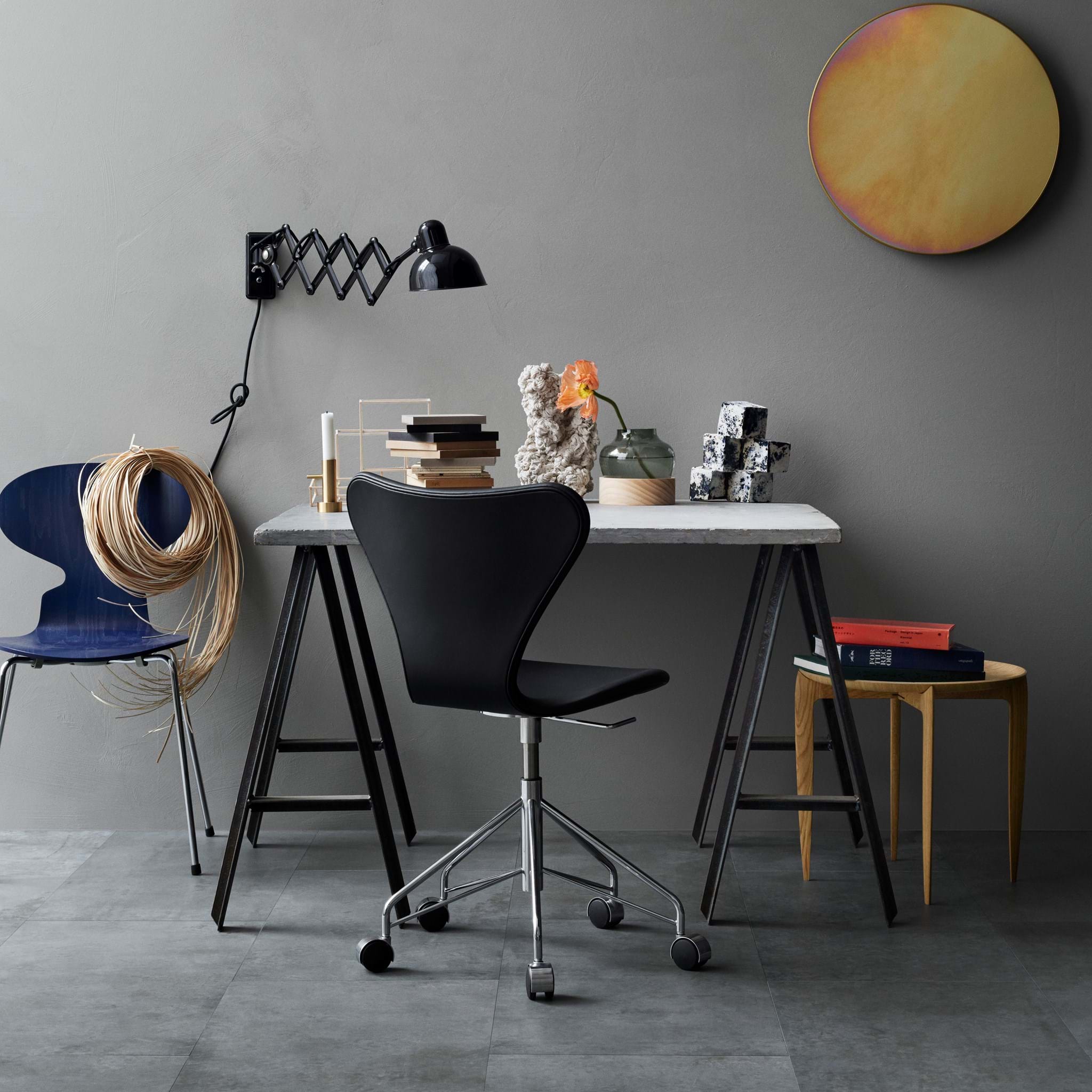 Sjuan 3117 Kontorsstol Helklädd från Vålamagasinet Skrivbordsstolar, Fritz Hansen, Image-5