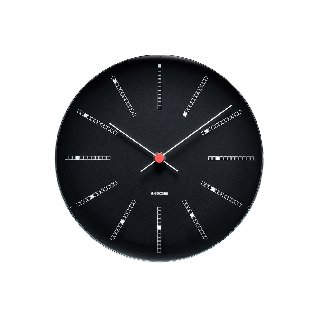 AJ Bankers Wallclock Black från Vålamagasinet Klockor, Arne Jacobsen Tableclock, Image-1