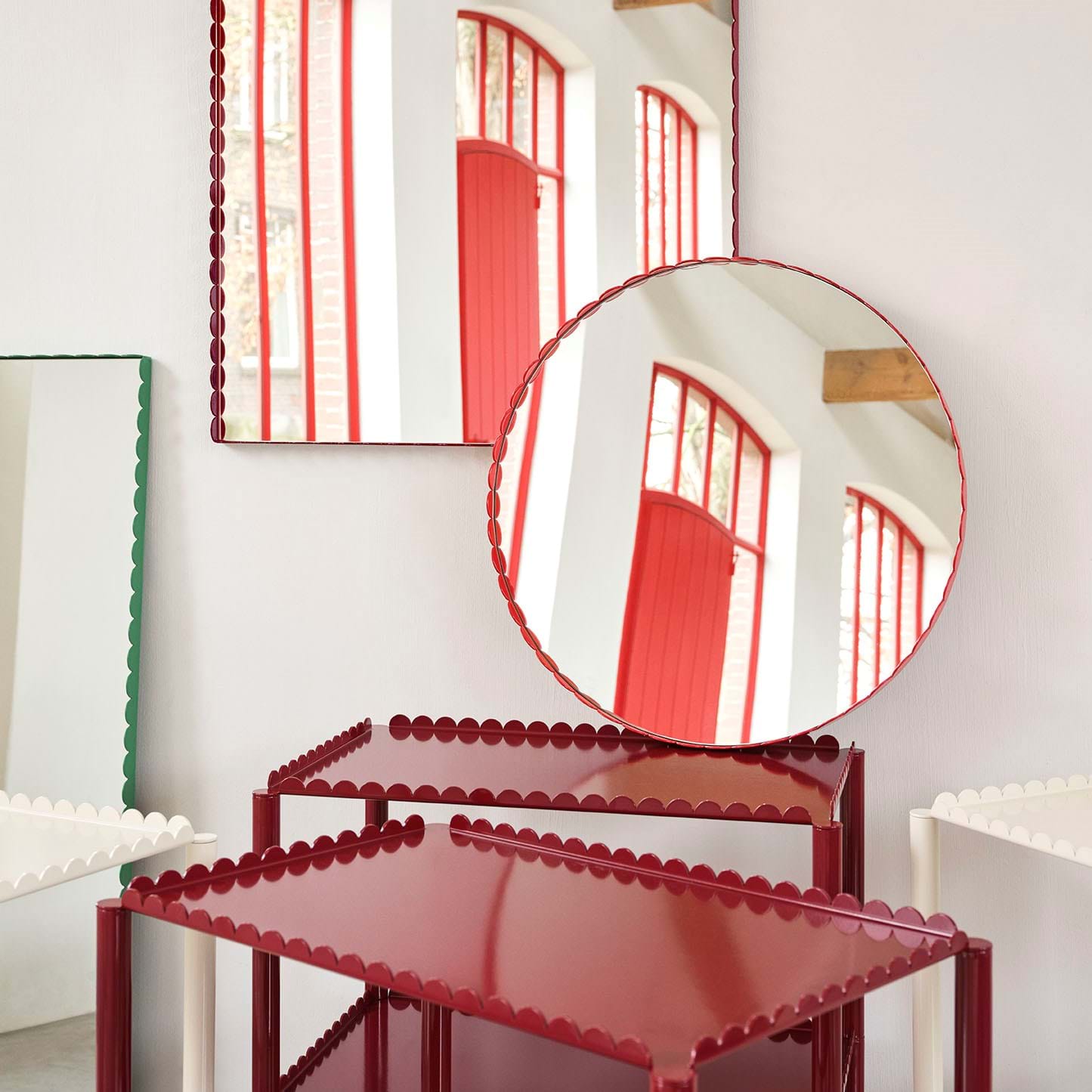 Arcs Mirror Round från Vålamagasinet Speglar, HAY, Image-3