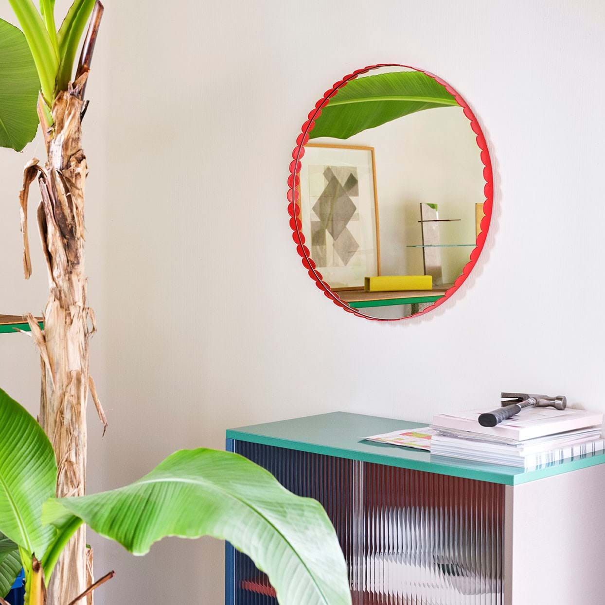Arcs Mirror Round från Vålamagasinet Speglar, HAY, Image-4