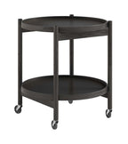 Bølling Tray Table 50 cm Black Lacquered Oak från Vålamagasinet Sidobord, Brdr. Krüger, Image-1