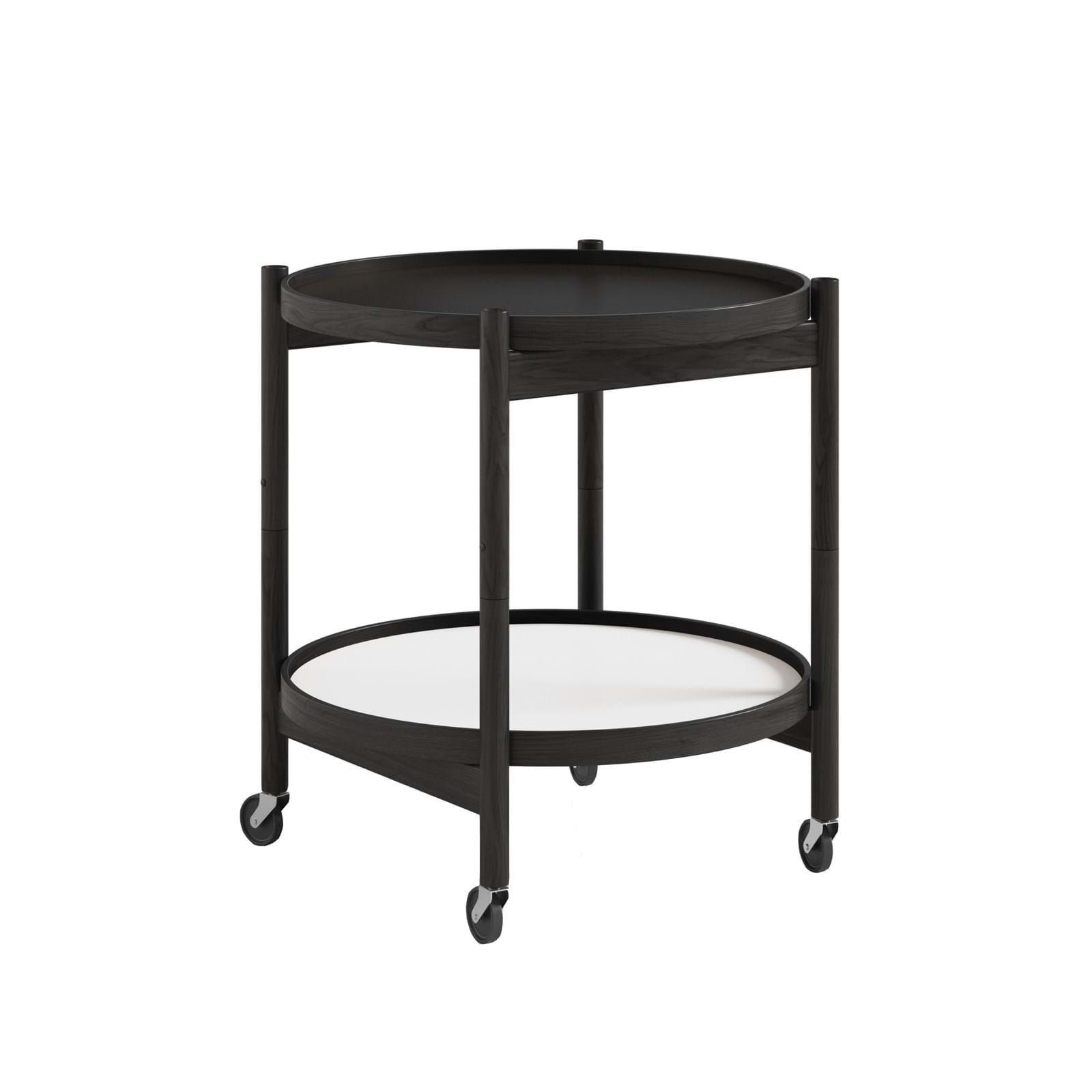 Bølling Tray Table 50 cm Black Lacquered Oak från Vålamagasinet Sidobord, Brdr. Krüger, Image-1