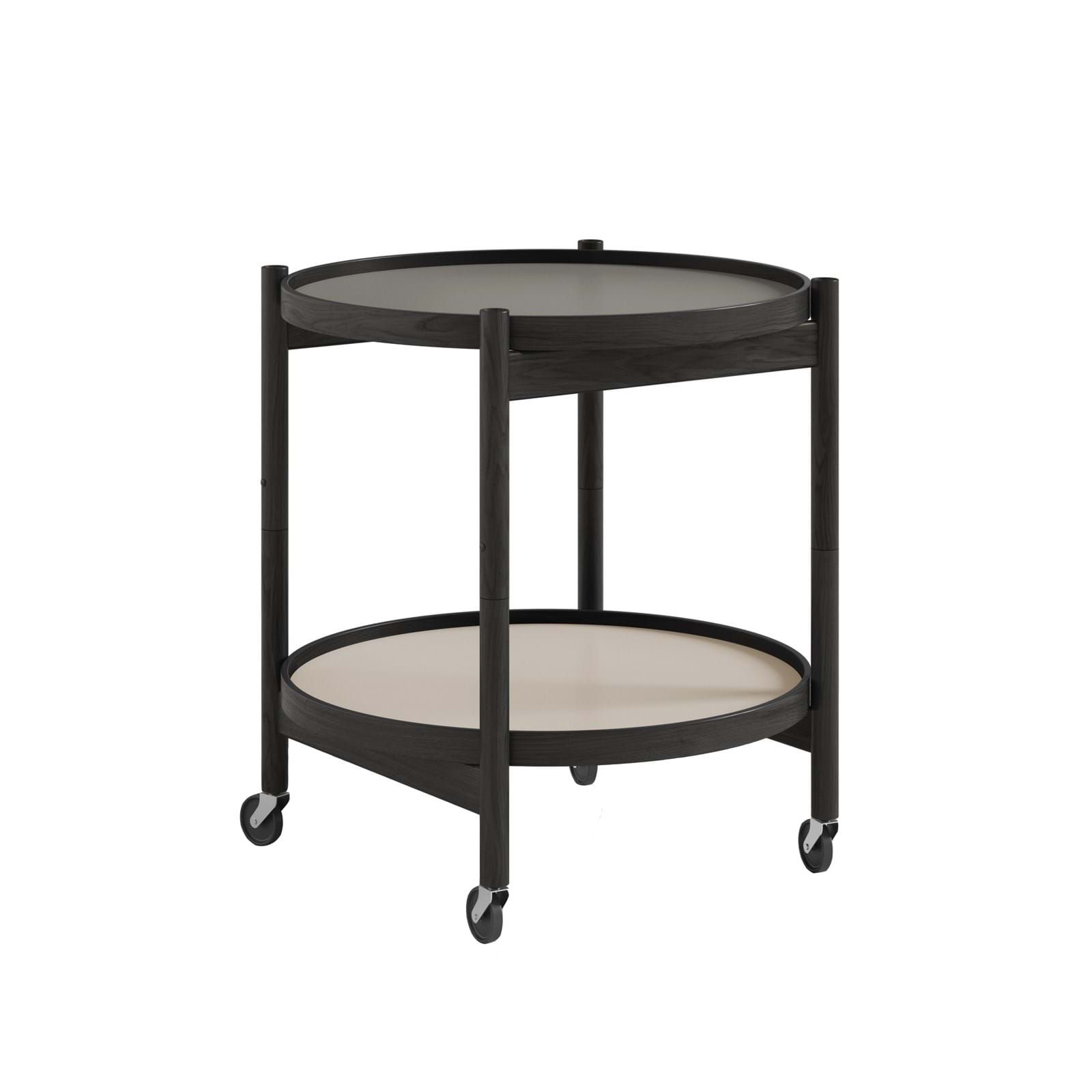 Bølling Tray Table 50 cm Black Lacquered Oak från Vålamagasinet Sidobord, Brdr. Krüger, Image-1