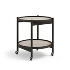 Bølling Tray Table 50 cm Black Lacquered Oak från Vålamagasinet Sidobord, Brdr. Krüger, Image-4