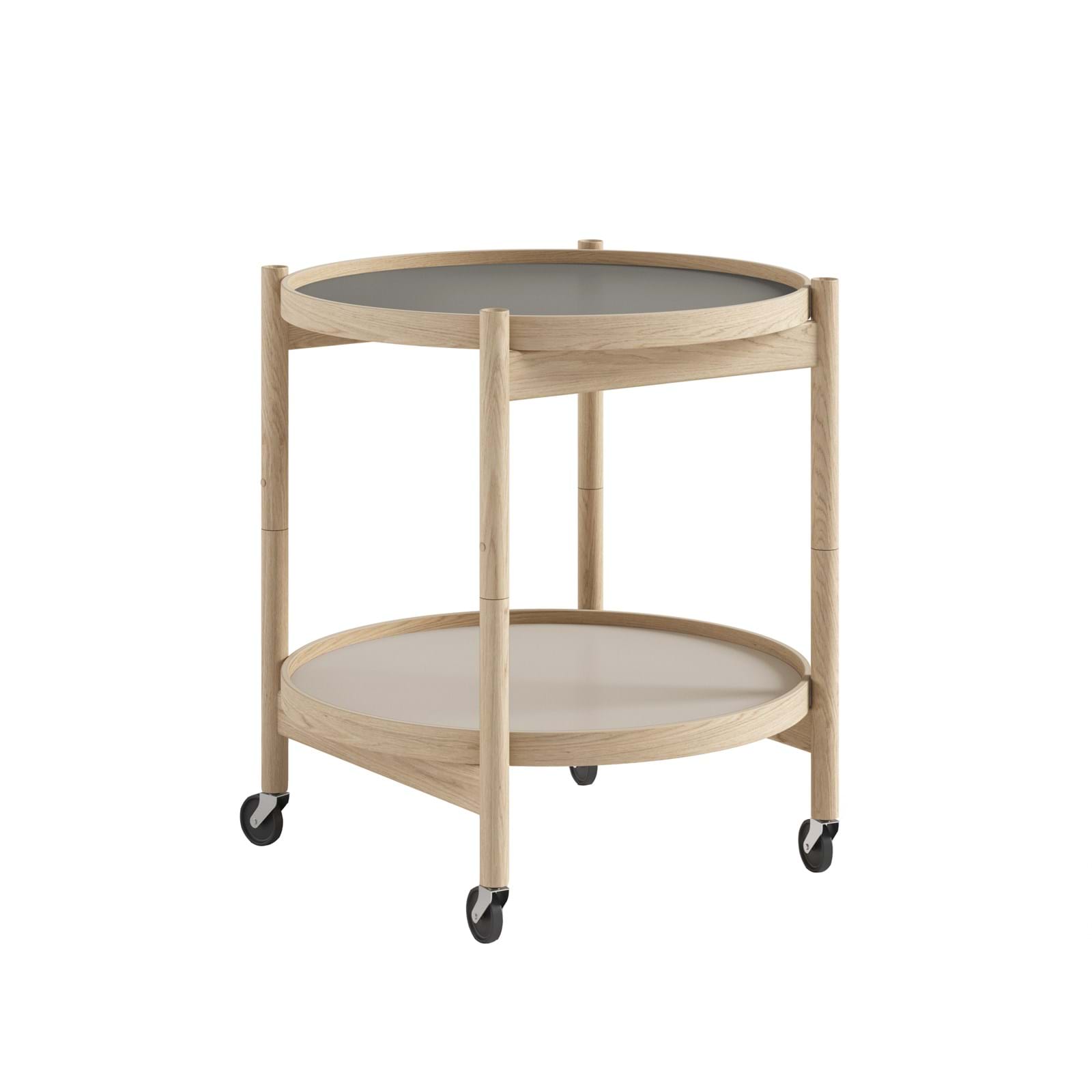 Bølling Tray Table 50 cm Oak Untreated från Vålamagasinet Serveringsvagnar och rullbord, Brdr. Krüger, Image-1