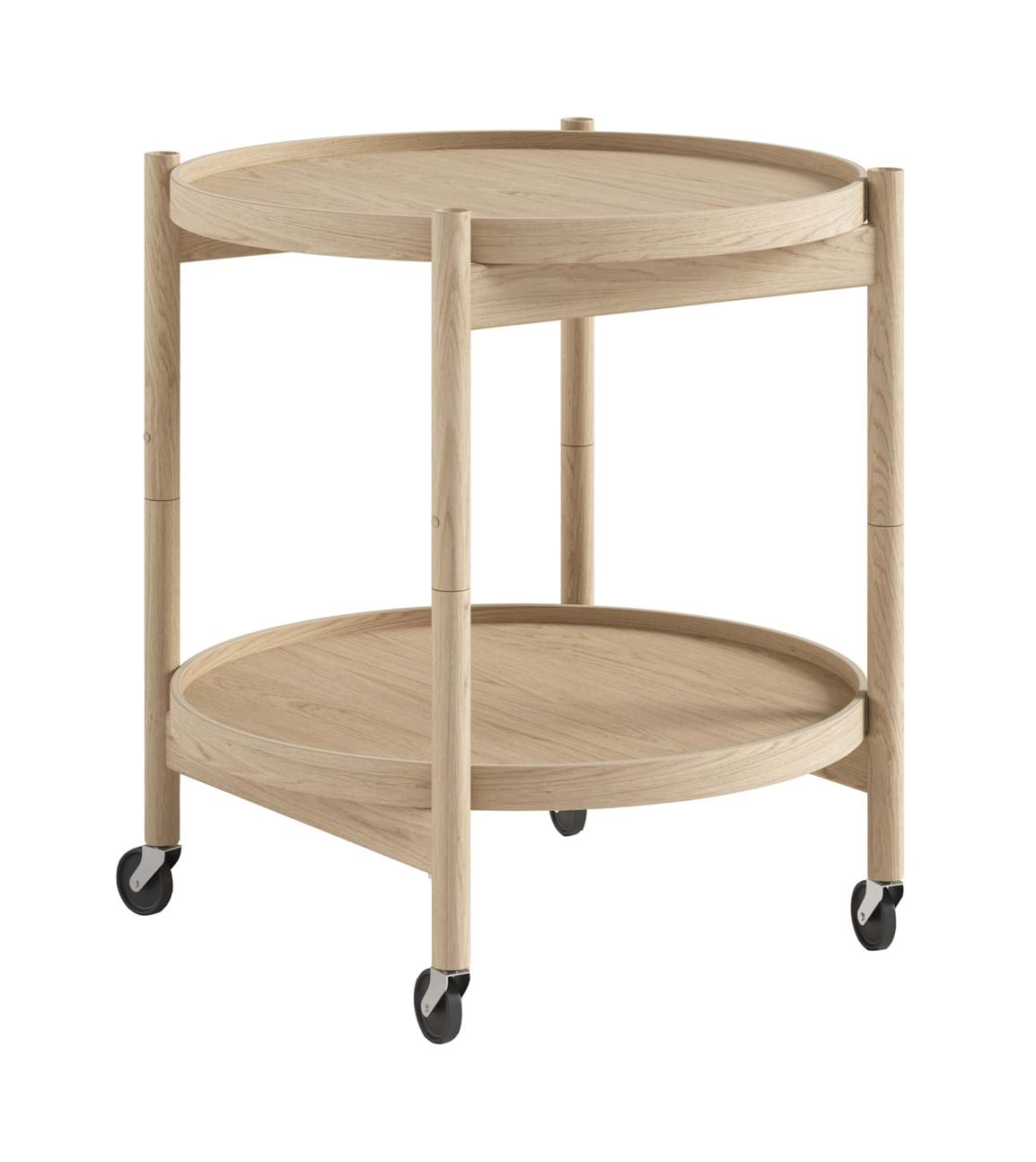 Bølling Tray Table 50 cm Oak Untreated från Vålamagasinet Serveringsvagnar och rullbord, Brdr. Krüger, Image-1