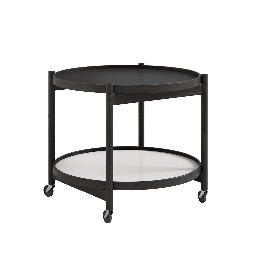 Bølling tray table 60 cm Black Laquered Oak från Vålamagasinet Serveringsvagnar och rullbord, Brdr. Krüger, Image-1