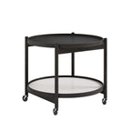 Bølling tray table 60 cm Black Laquered Oak från Vålamagasinet Serveringsvagnar och rullbord, Brdr. Krüger, Image-1