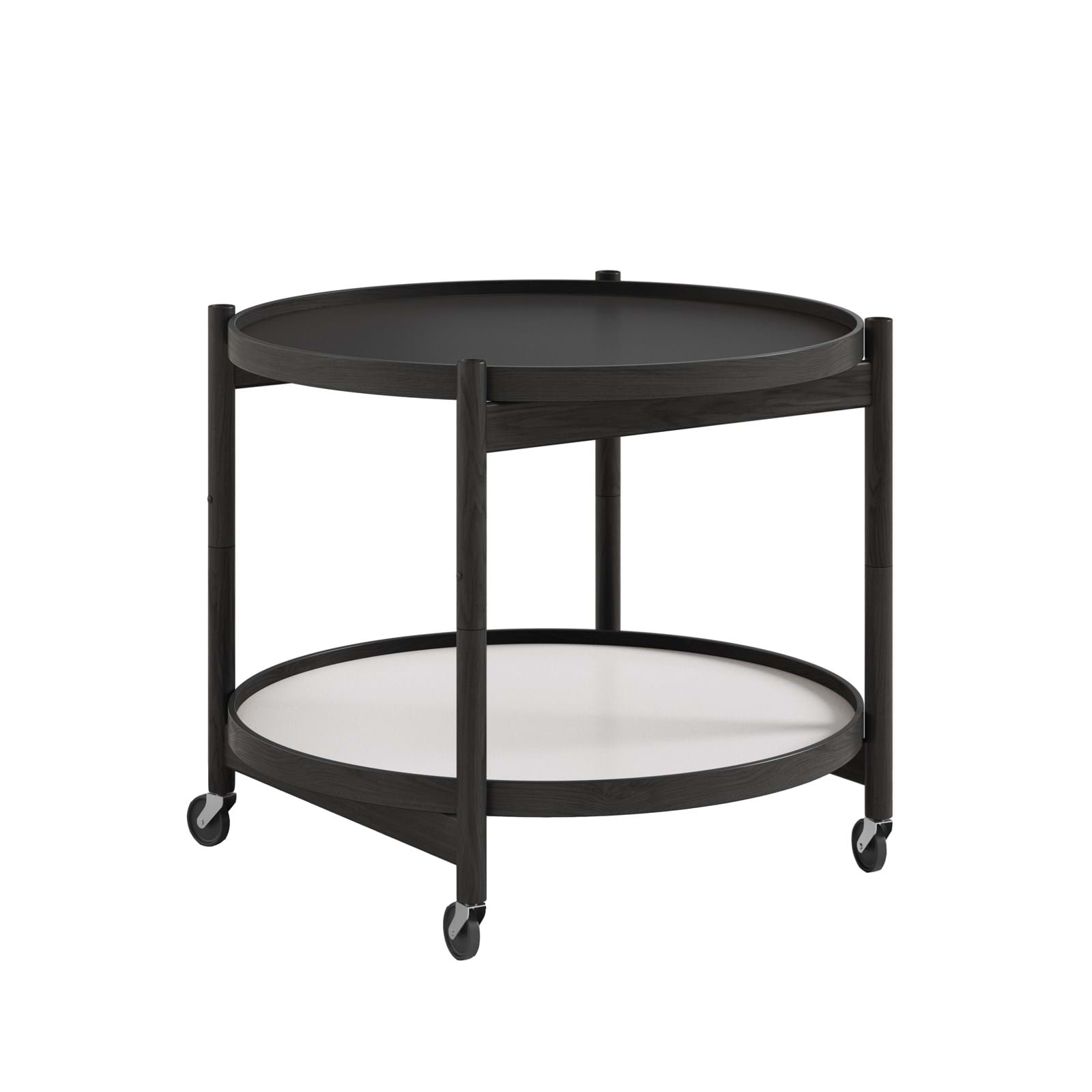 Bølling tray table 60 cm Black Laquered Oak från Vålamagasinet Serveringsvagnar och rullbord, Brdr. Krüger, Image-1