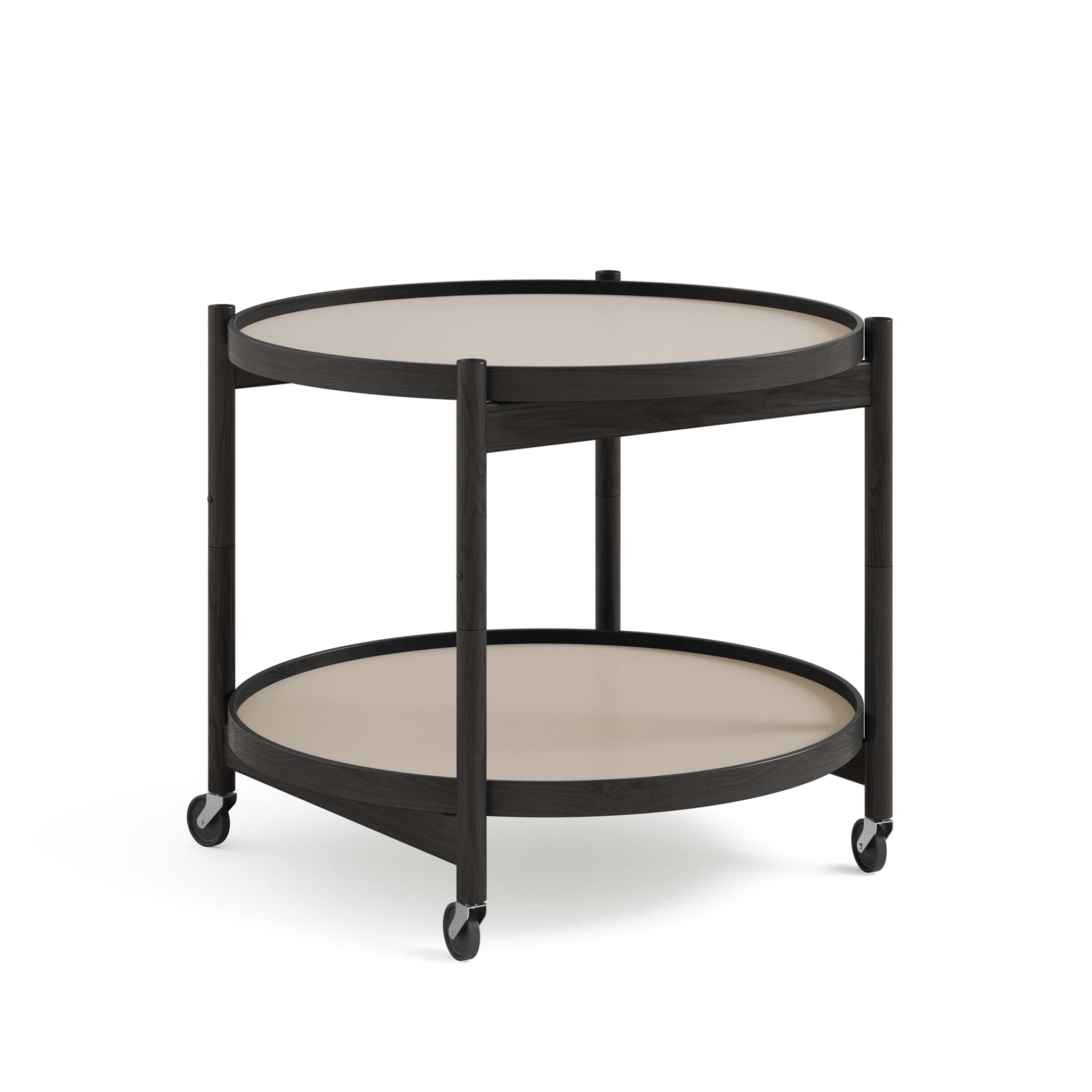 Bølling tray table 60 cm Black Laquered Oak från Vålamagasinet Serveringsvagnar och rullbord, Brdr. Krüger, Image-3