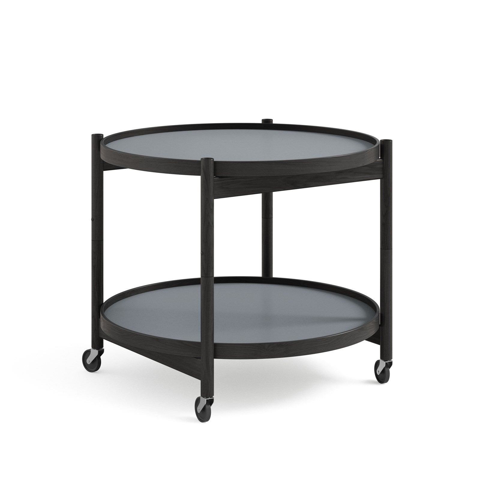 Bølling tray table 60 cm Black Laquered Oak från Vålamagasinet Serveringsvagnar och rullbord, Brdr. Krüger, Image-4