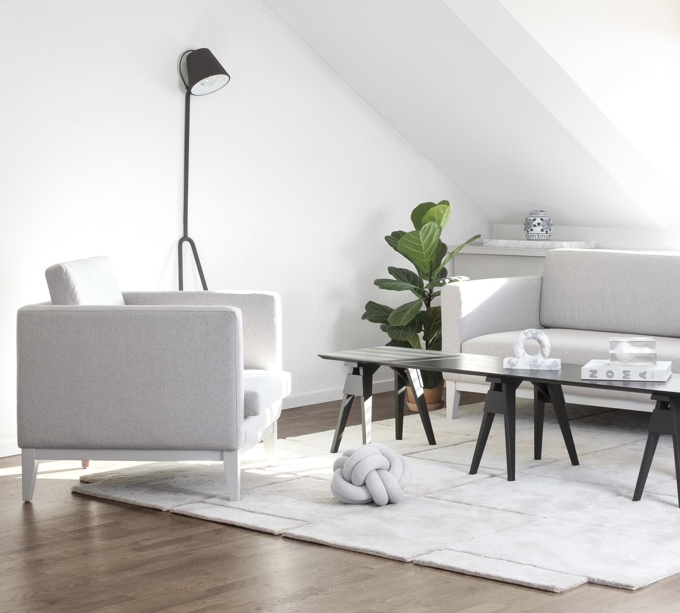 Basket Rug 180x180 från Vålamagasinet Ullmattor, Design House Stockholm, Image-4