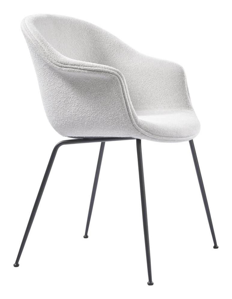 Bat Dining Chair Fully Upholstered Black Matt från Vålamagasinet Matstolar, Gubi, Image-1