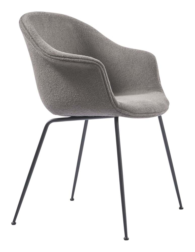 Bat Dining Chair Fully Upholstered Black Matt från Vålamagasinet Matstolar, Gubi, Image-1