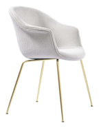Bat Dining Chair Fully Upholstered Brass Semi Matt från Vålamagasinet Matstolar, Gubi, Image-1
