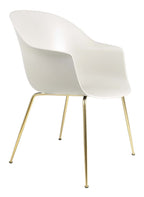 Bat Dining Chair Conic Base Brass Semi från Vålamagasinet Matstolar, Gubi, Image-1