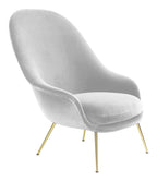 Bat Lounge Chair High Back Conic Base Brass Semi Matt från Vålamagasinet Fåtöljer, Gubi, Image-1