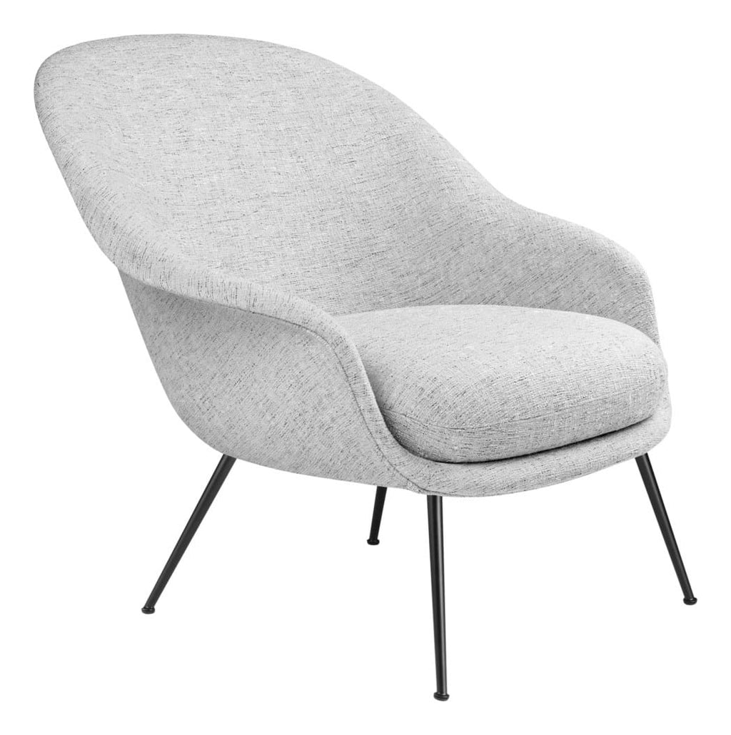 Bat Lounge Chair Low Back Conic Base Black Matt från Vålamagasinet Fåtöljer, Gubi, Image-1