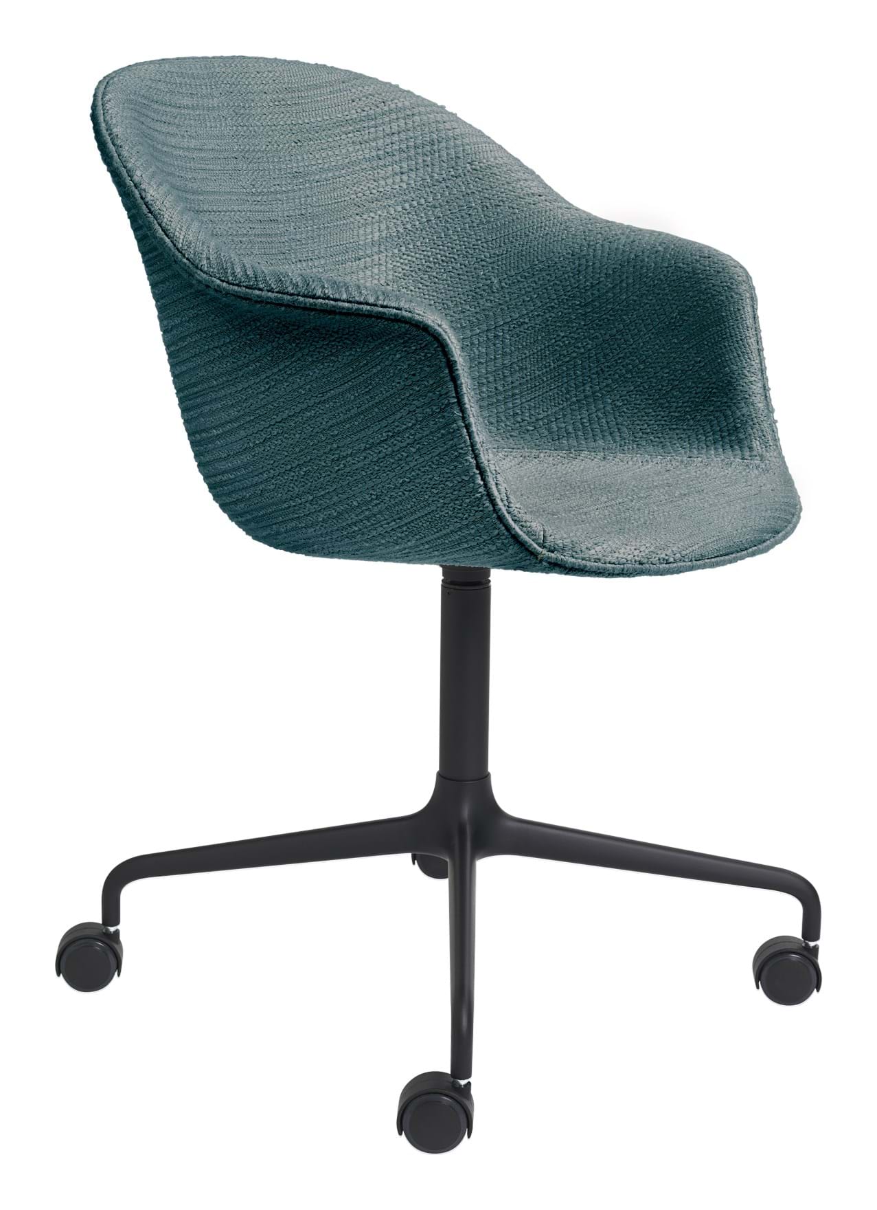 Bat Meeting Chair Fully Upholstered 4-star Base W. Castors från Vålamagasinet Skrivbordsstolar, Gubi, Image-1