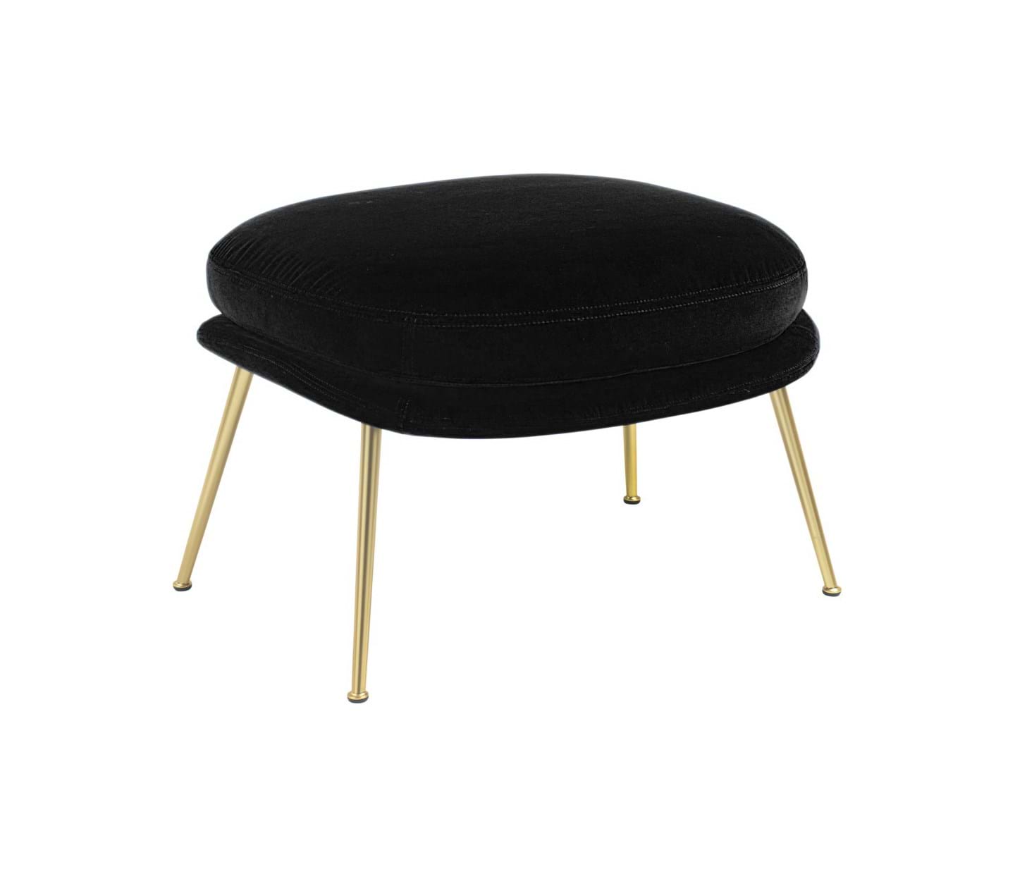 Bat Ottoman Conic Base Brass Semi Matt från Vålamagasinet Fotpallar, Gubi, Image-1