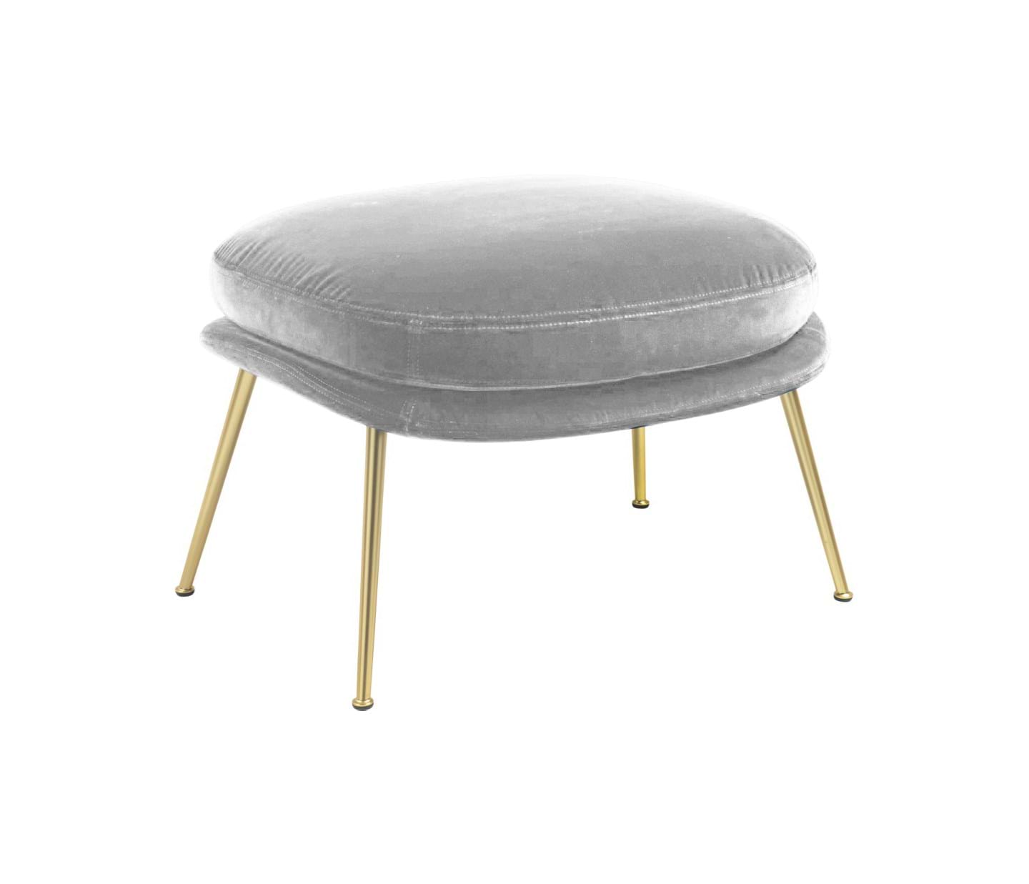 Bat Ottoman Conic Base Brass Semi Matt från Vålamagasinet Fotpallar, Gubi, Image-1