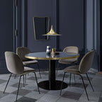 Beetle Chair Fully Upholstered Black Matt Base från Vålamagasinet Matstolar, Gubi, Image-3