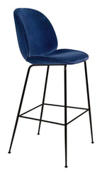 Beetle Bar Chair 75 cm Fully Upholstered Black Matt Base från Vålamagasinet Barstolar, Gubi, Image-1