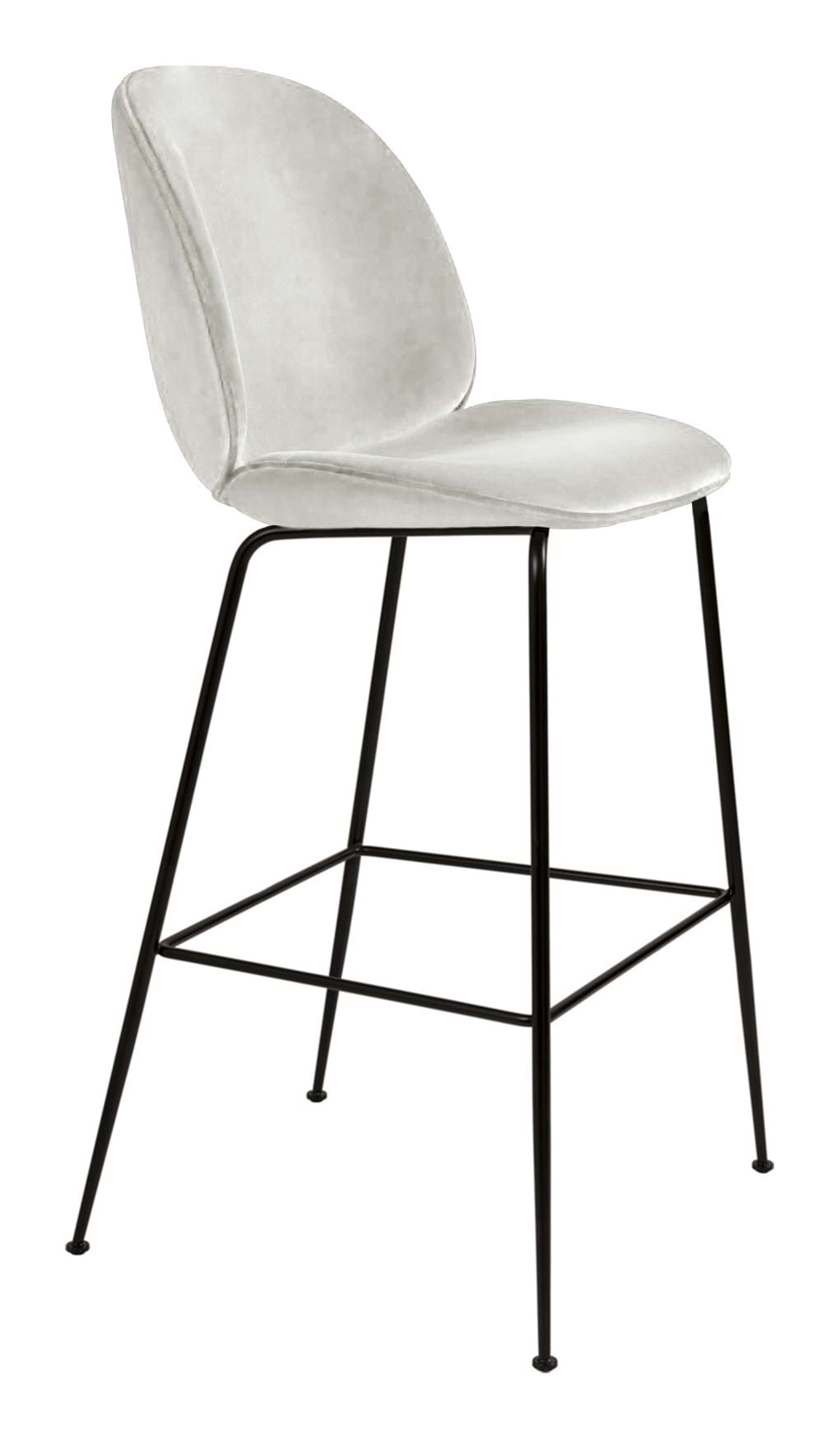 Beetle Bar Chair 75 cm Fully Upholstered Black Matt Base från Vålamagasinet Barstolar, Gubi, Image-1