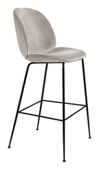 Beetle Bar Chair 75 cm Fully Upholstered Black Matt Base från Vålamagasinet Barstolar, Gubi, Image-1
