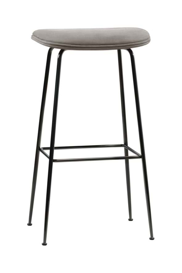 Beetle Bar Stool Fully Upholstered Black Matt Base från Vålamagasinet Barstolar, Gubi, Image-1