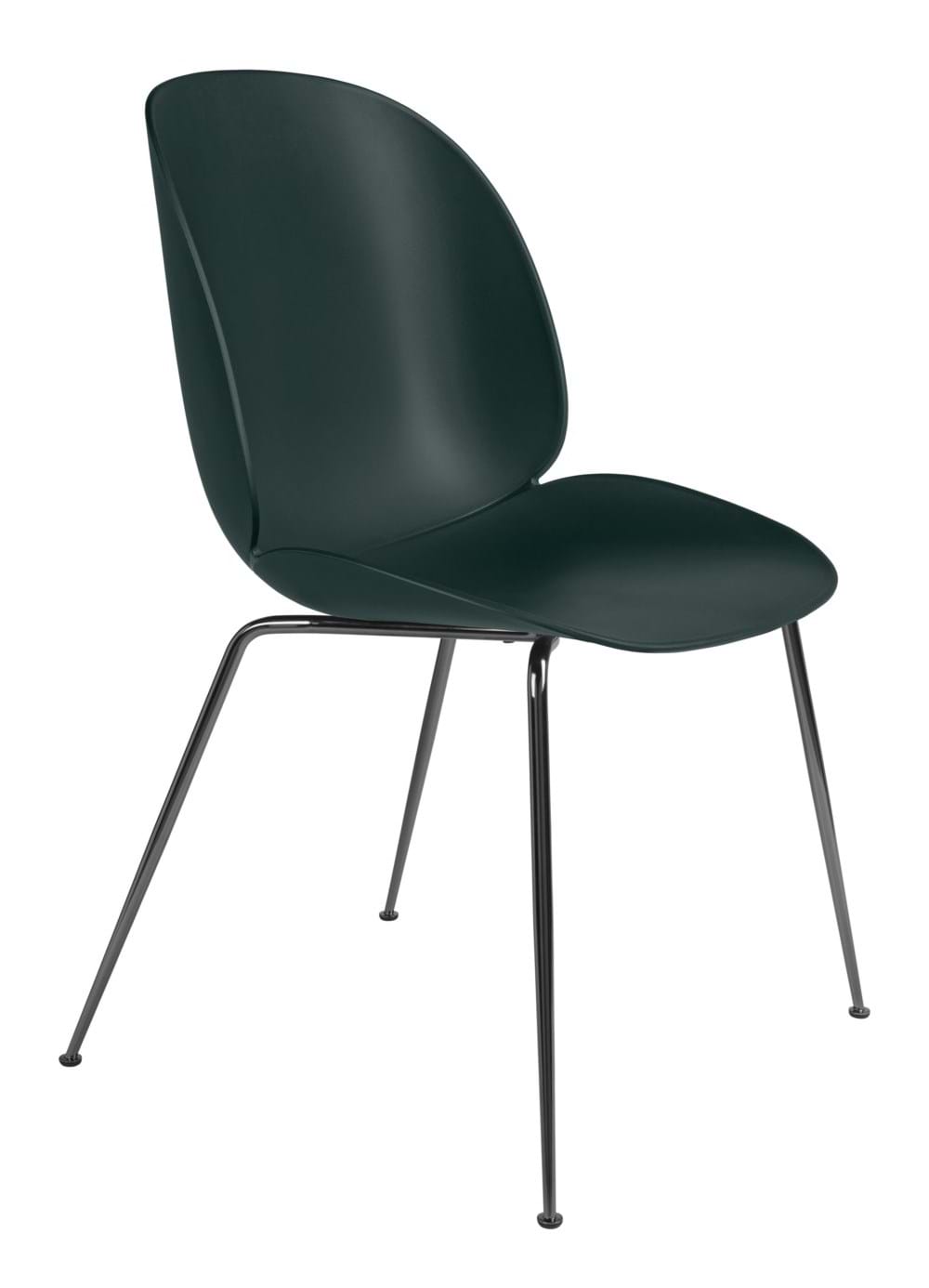 Beetle Chair Unupholstered Black Chrome Base från Vålamagasinet Matstolar, Gubi, Image-1