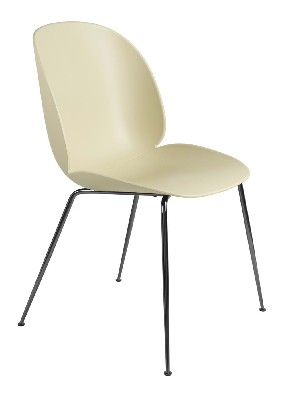 Beetle Chair Unupholstered Black Chrome Base från Vålamagasinet Matstolar, Gubi, Image-1