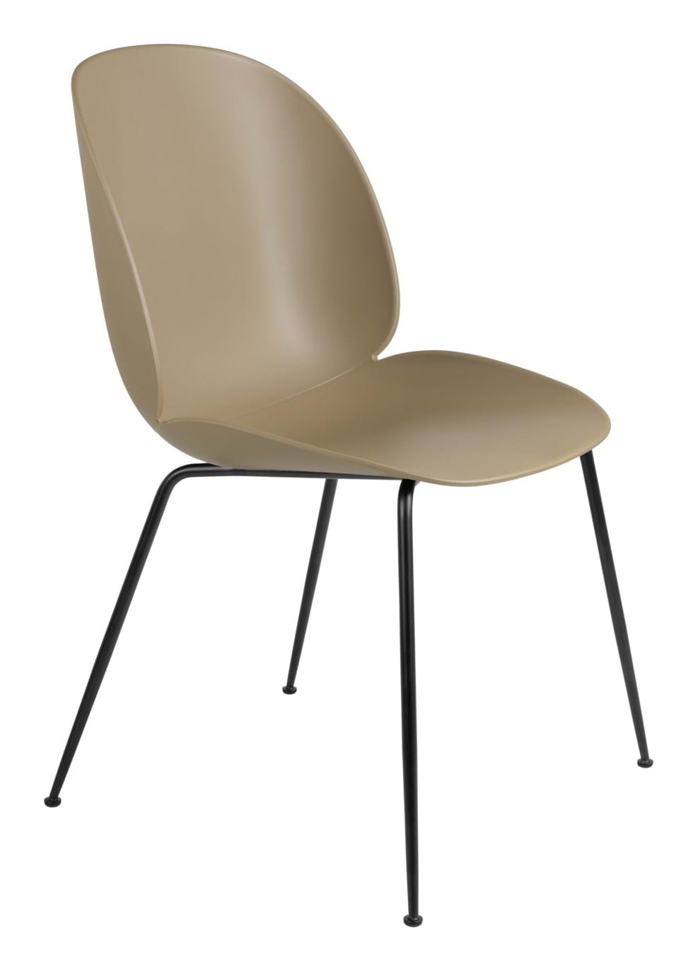 Beetle Chair Unupholstered Black Matt Base från Vålamagasinet Matstolar, Gubi, Image-1