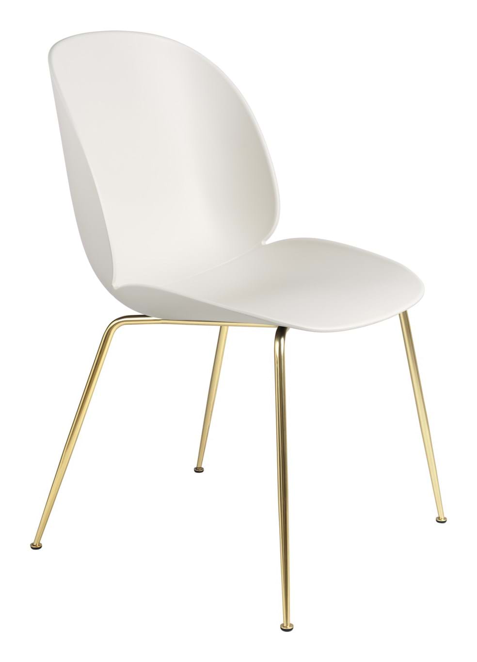 Beetle Chair Unupholstered Brass Semi Matt Base från Vålamagasinet Matstolar, Gubi, Image-1