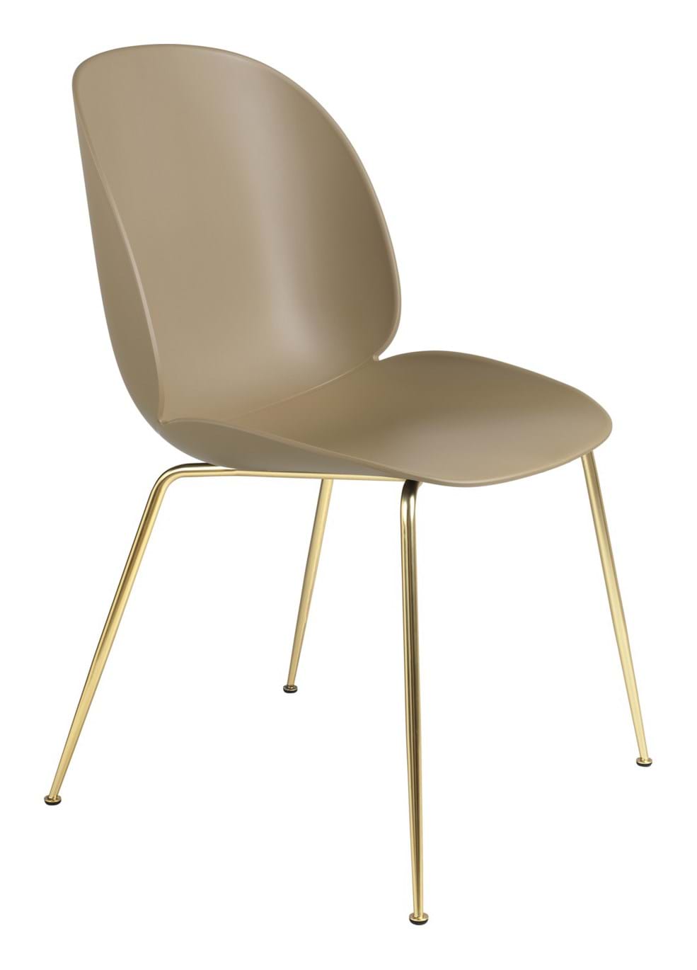 Beetle Chair Unupholstered Brass Semi Matt Base från Vålamagasinet Matstolar, Gubi, Image-1
