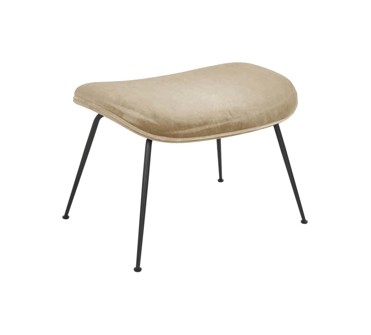Beetle Ottoman Conic Base Black Matt från Vålamagasinet Fotpallar, Gubi, Image-1
