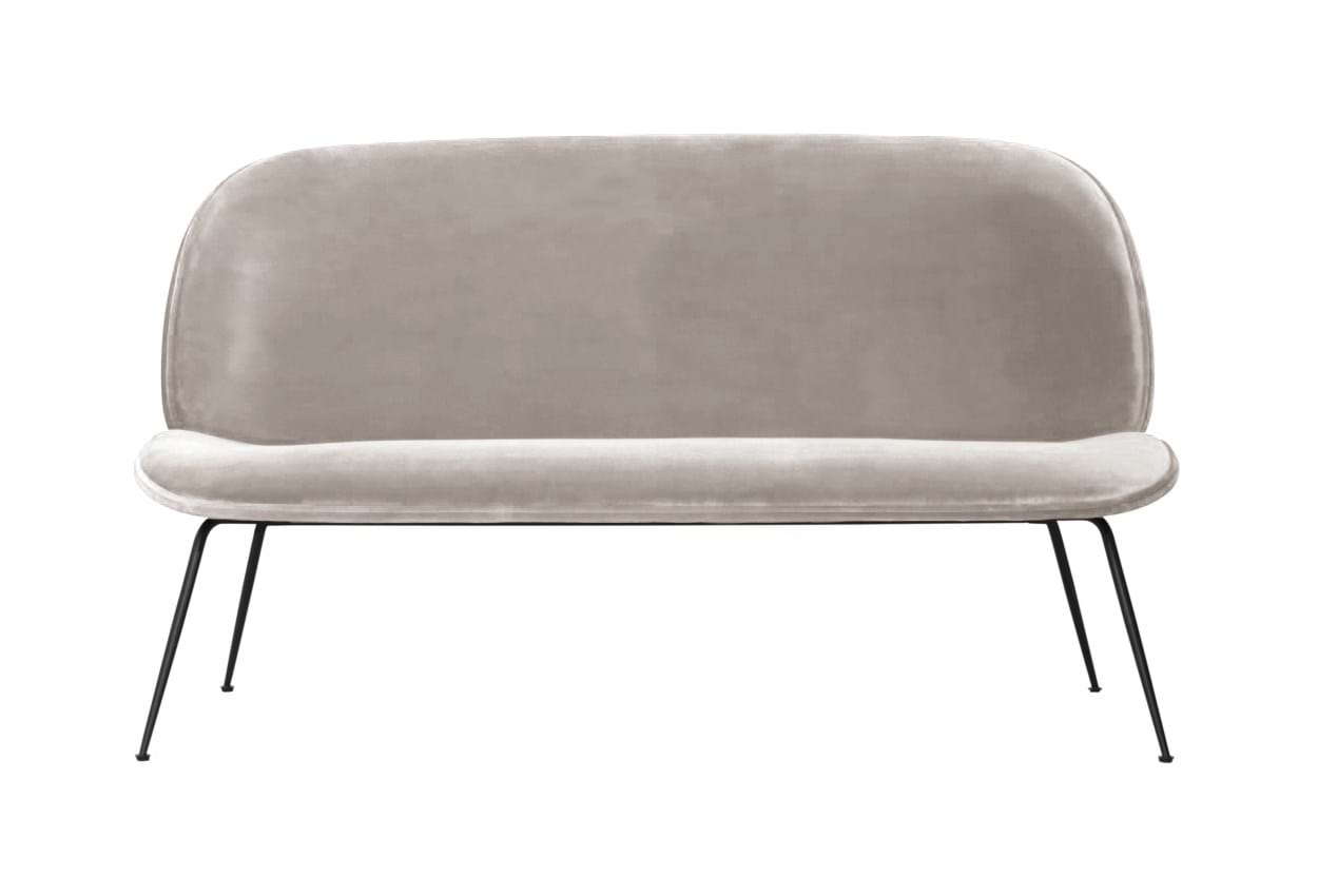 Beetle Sofa Fully Upholstered Conic Base Black Matt från Vålamagasinet Soffor, Gubi, Image-1